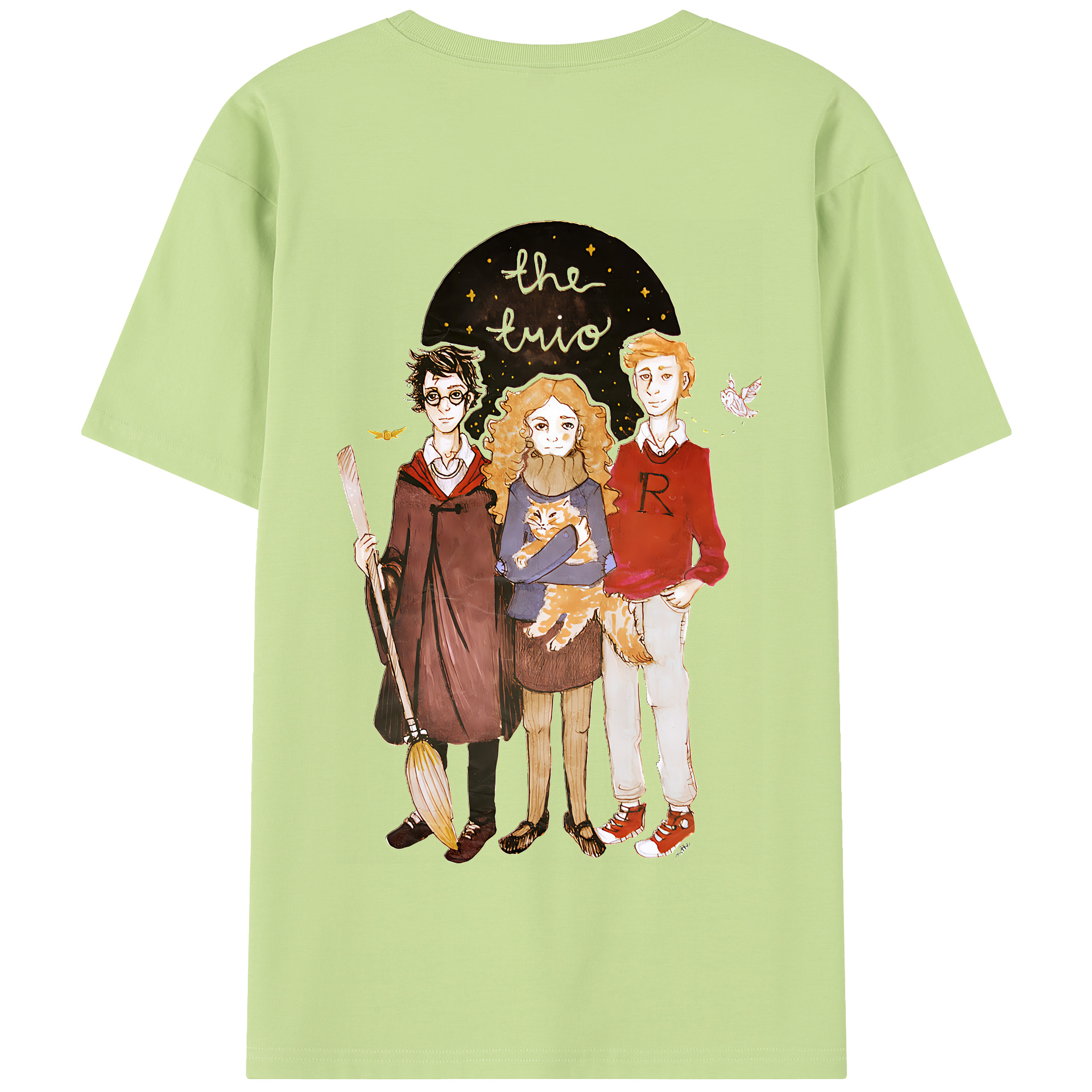 （画像用） Harry Potter ハリー・ポッターシリーズ 綿100％半袖Tシャツ（背面プリント）